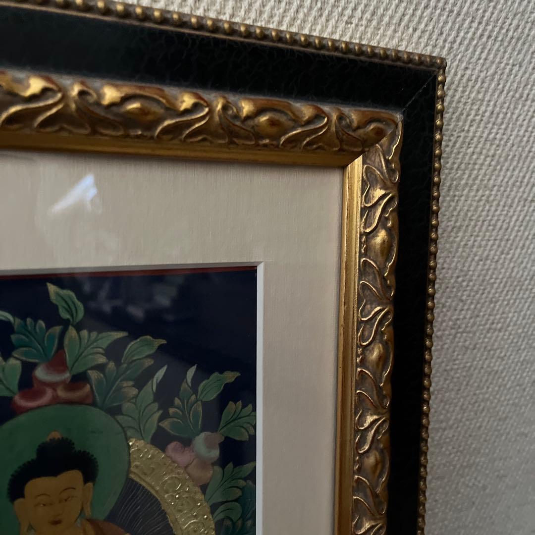 観音菩薩 金箔 絵画 73cm x 106cm（額サイズ）