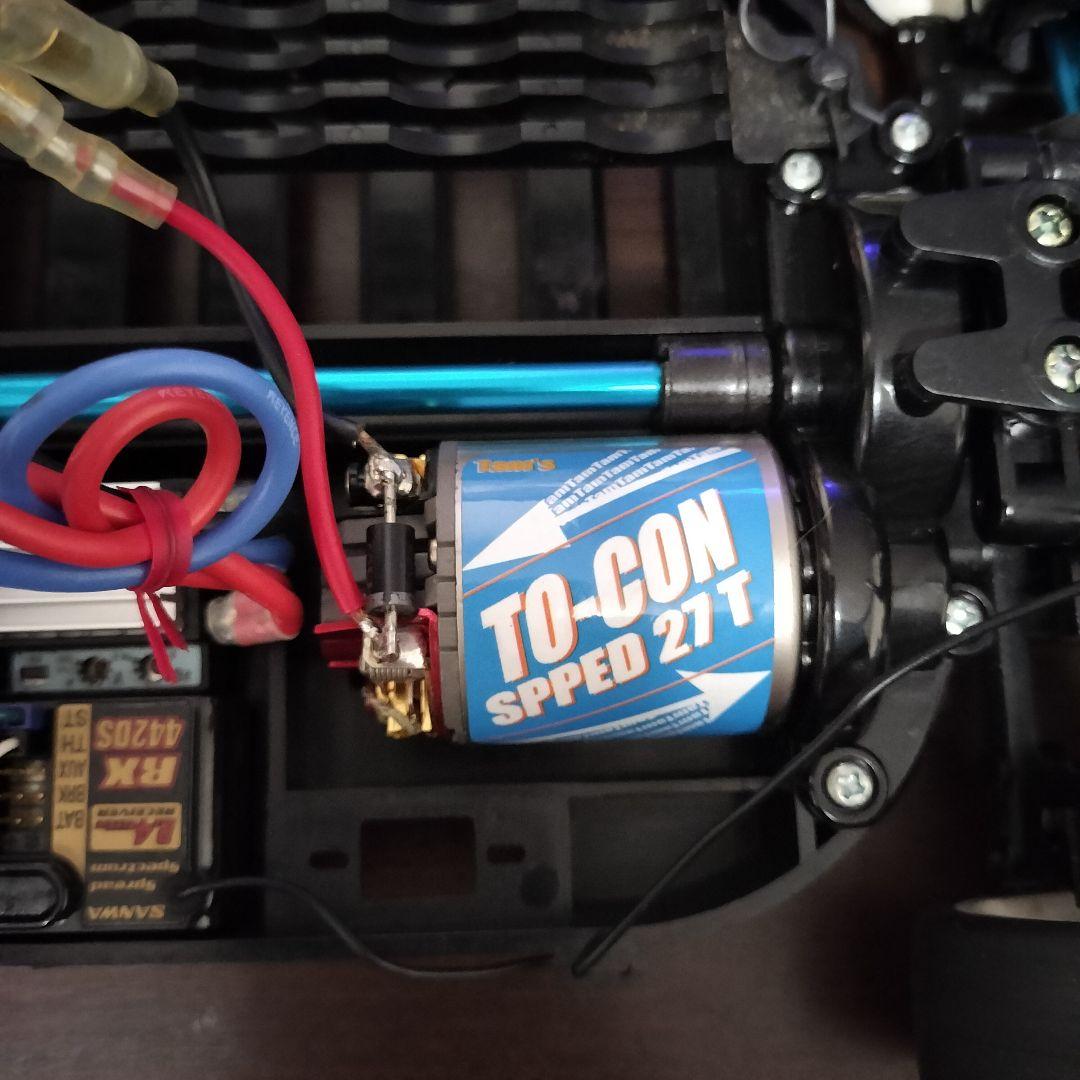 タミヤ TT01 シャーシ、サンワ MX-3G プロポ セット