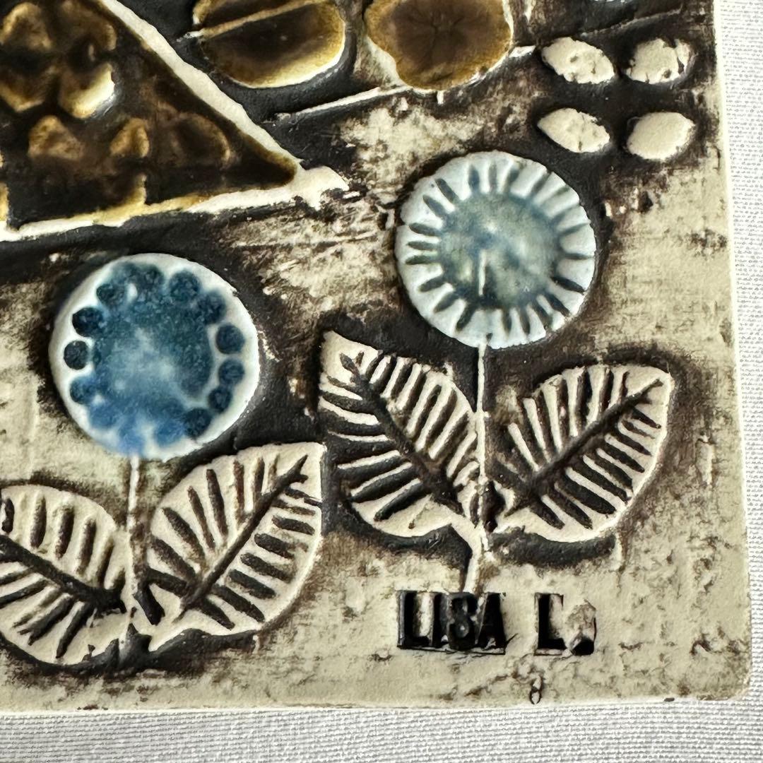 リサ・ラーソン　陶板　鳥 ヴィンテージ