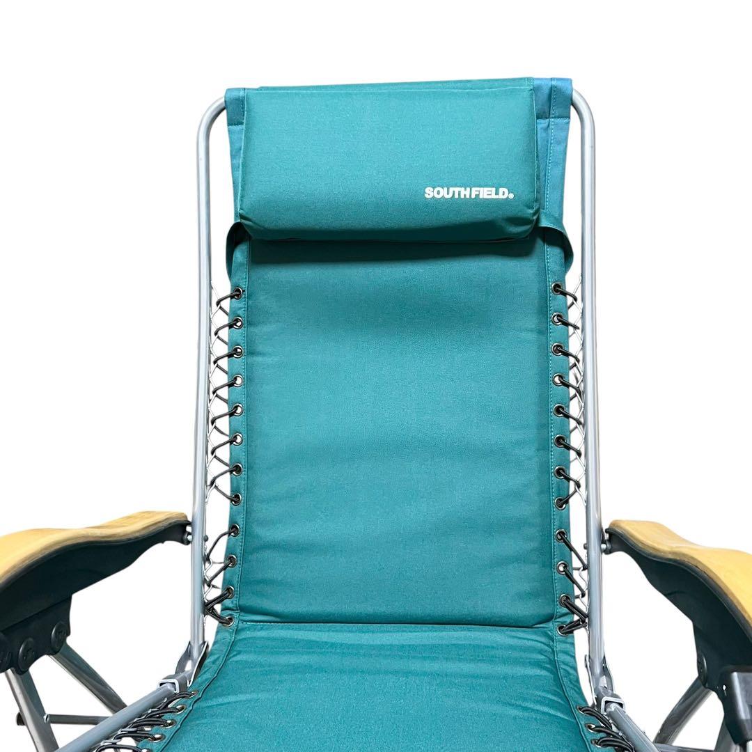 【良品】 アウトドアチェア　リクライニングチェア　キャンプSOUTH FIELD