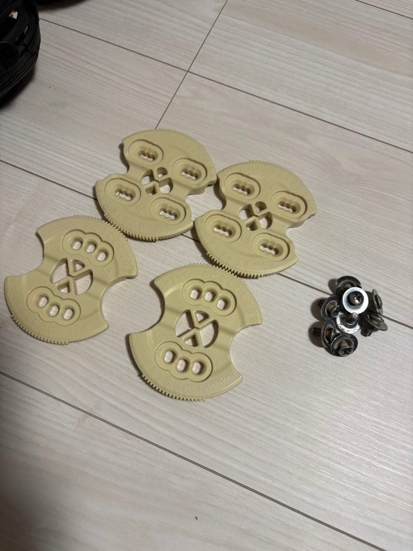 BURTON Mission スノーボードビンディング　Mサイズ　木目調