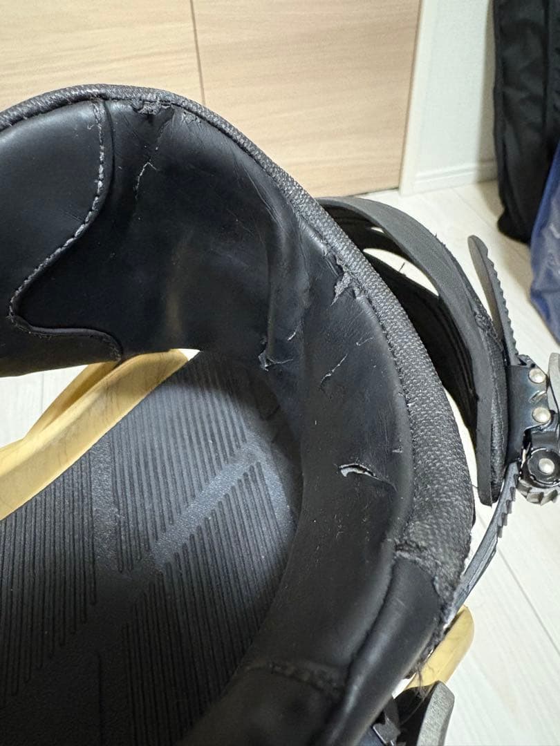 BURTON Mission スノーボードビンディング　Mサイズ　木目調