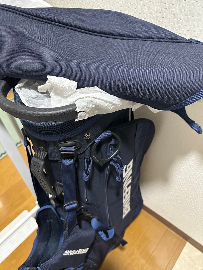 ミーBRIEFING ネイビー キャディバッグ スタンド式