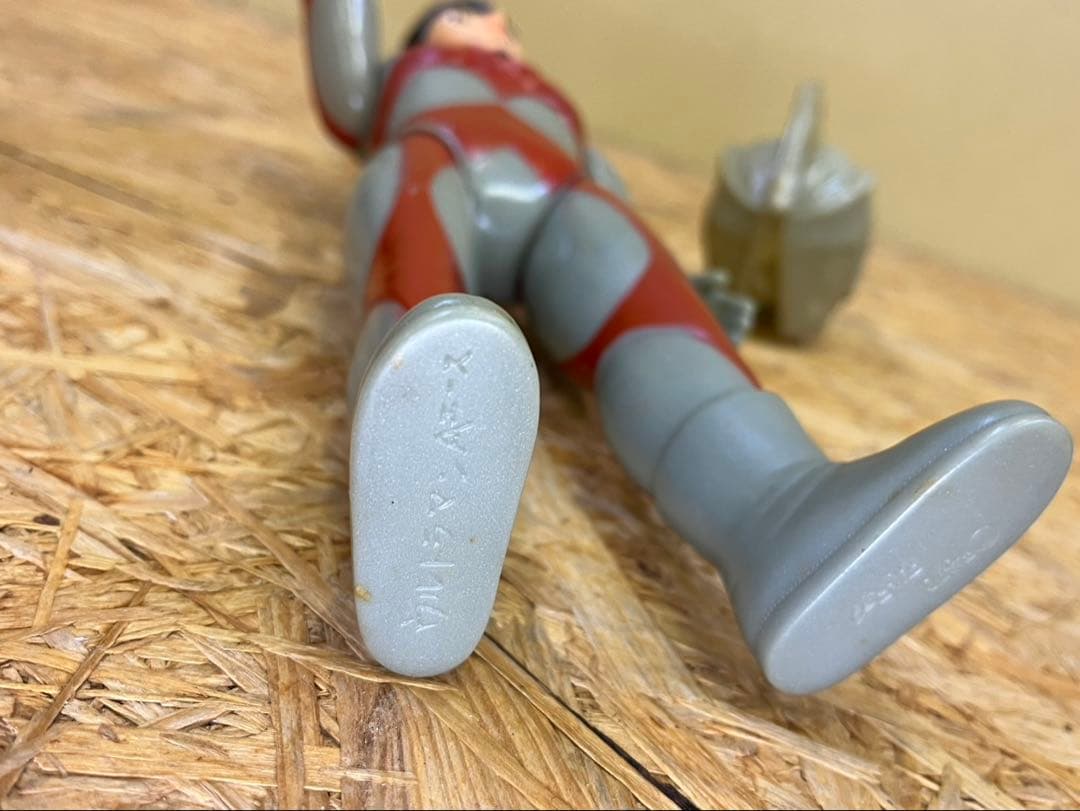 ★当時物 ブルマァクウルトラマンエース　面取れ　ソフビ