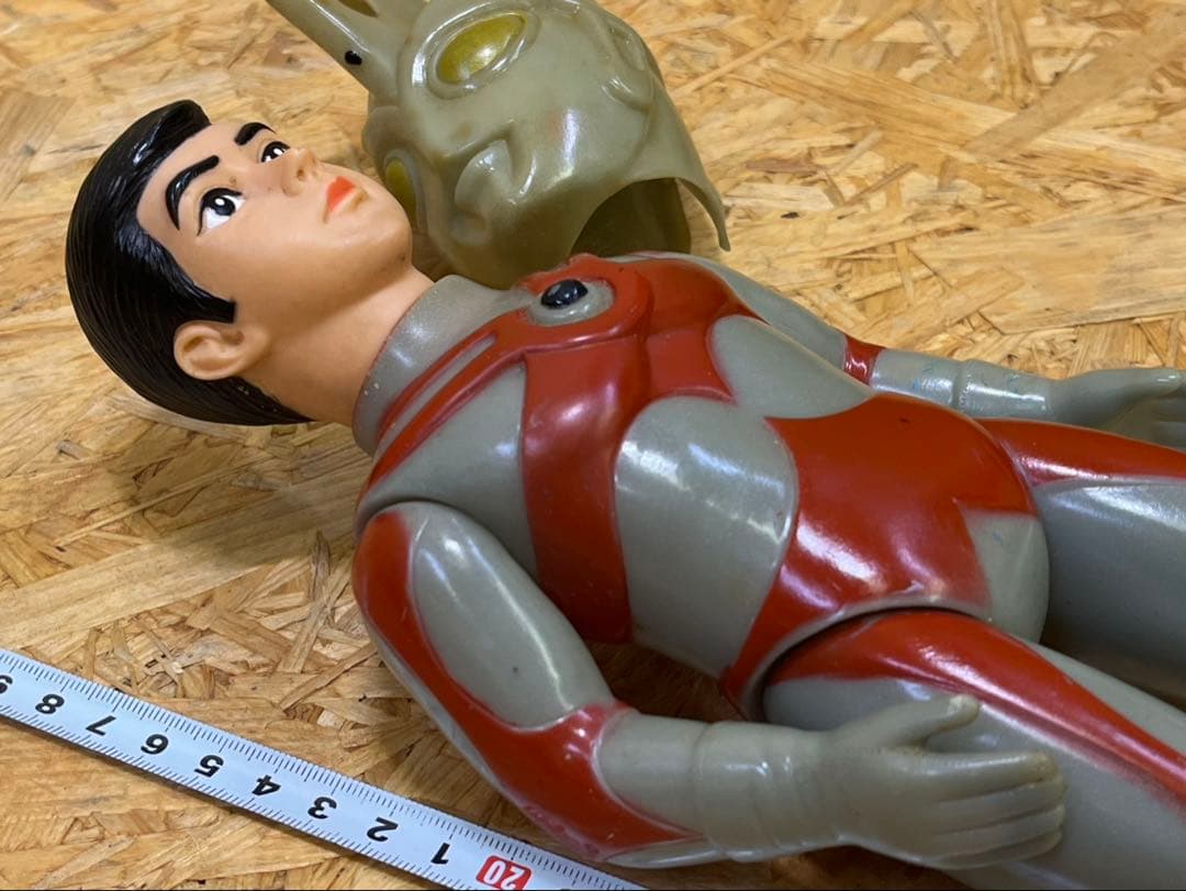 ★当時物 ブルマァクウルトラマンエース　面取れ　ソフビ