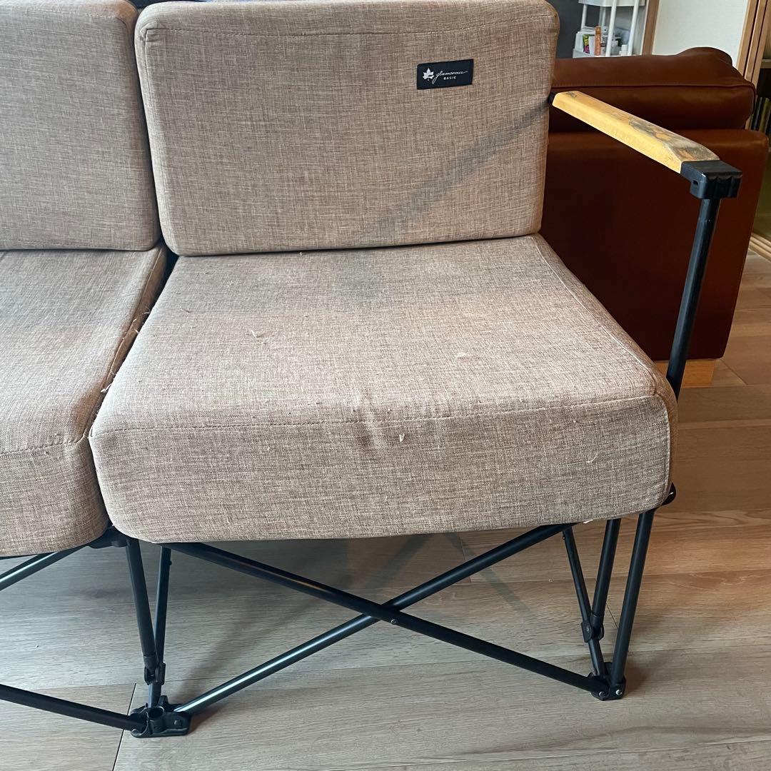 廃盤品　バルコニーで使用　LOGOS ロゴス グランベーシック グランプソファ2