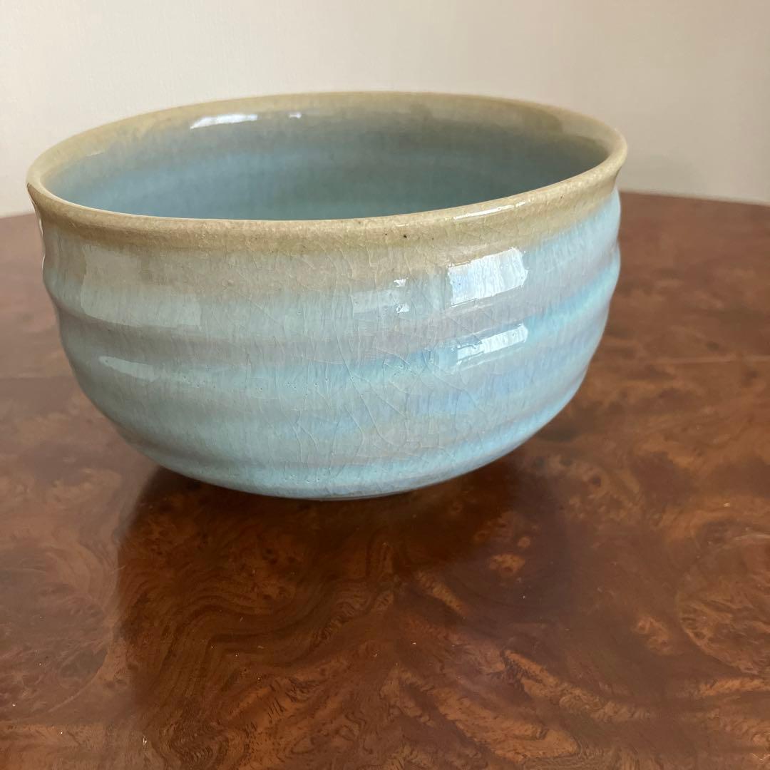 3代目　諏訪蘇山　茶道具　茶碗　青磁