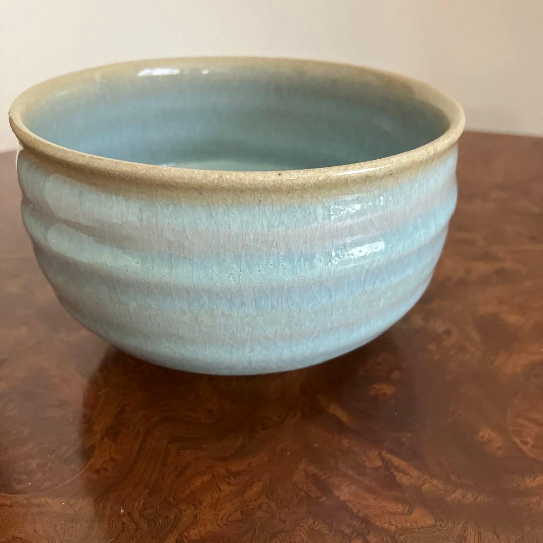 3代目　諏訪蘇山　茶道具　茶碗　青磁