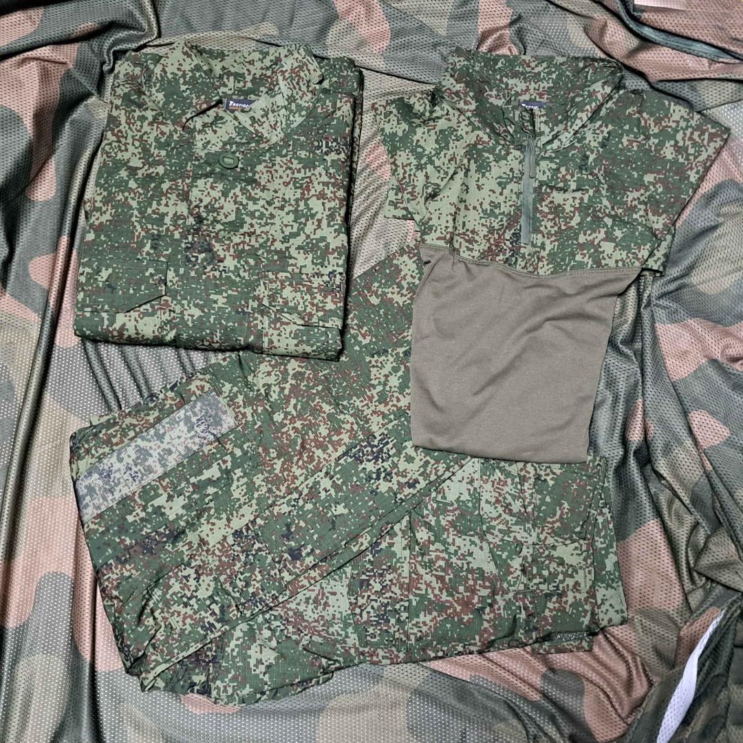 EMR迷彩 コンシャツ パンツ ジャケット 3点セット ロシア軍 Lサイズ