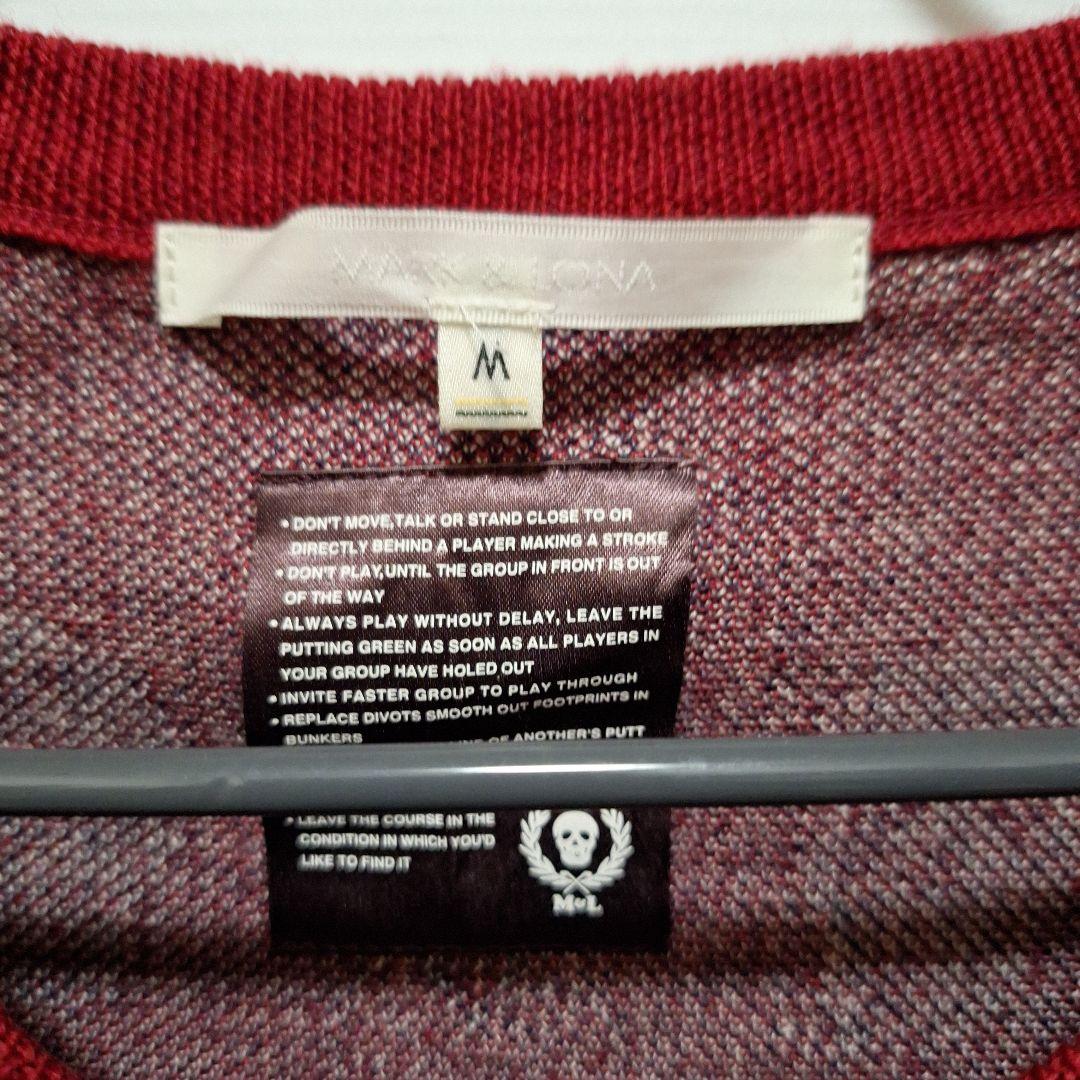 MARK&LONA スカル柄セーター M