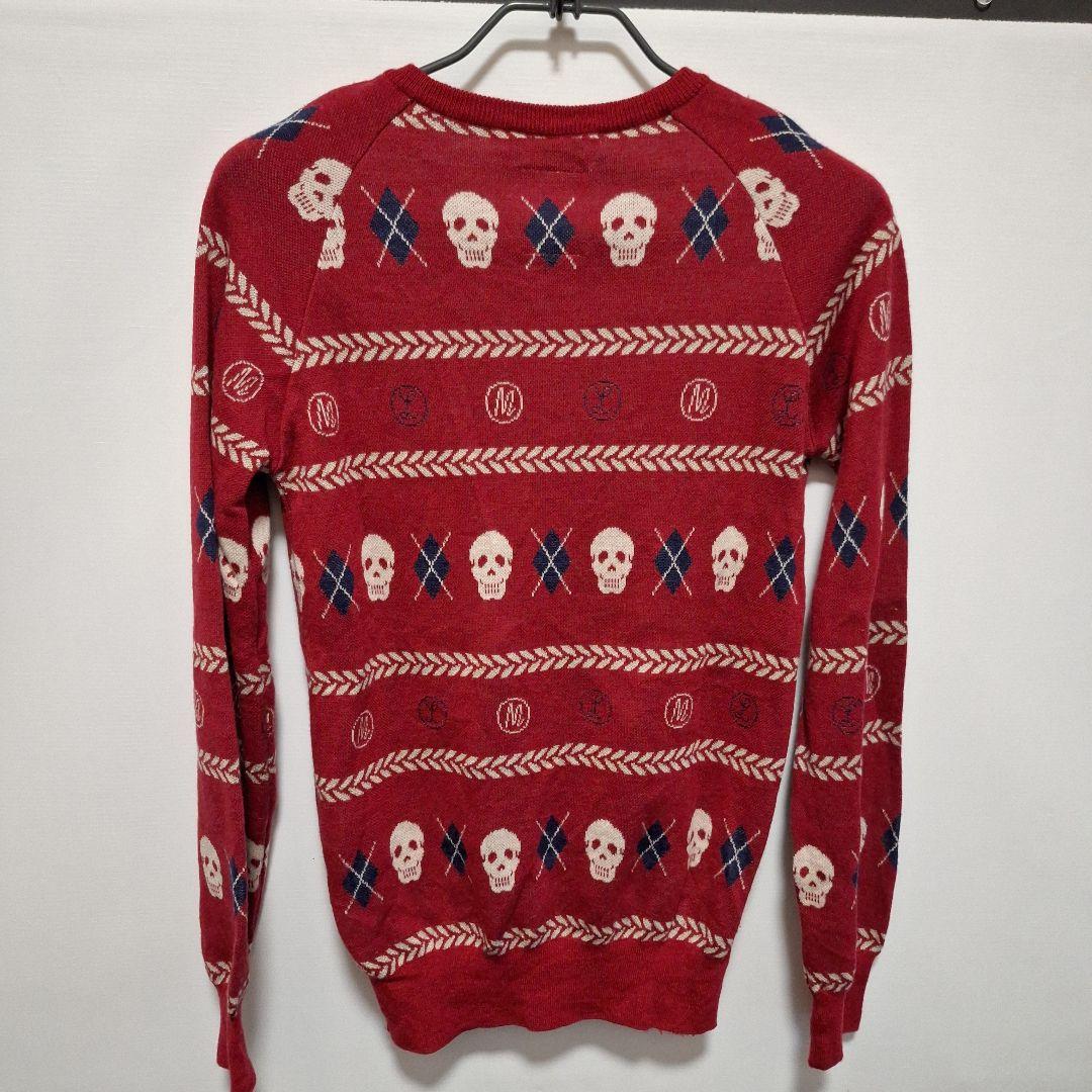 MARK&LONA スカル柄セーター M
