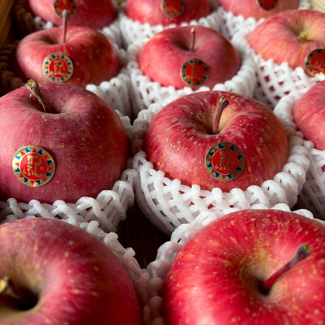 山形県産サンふじ 贈答用　3キロフルーツキャップ１２玉×3箱