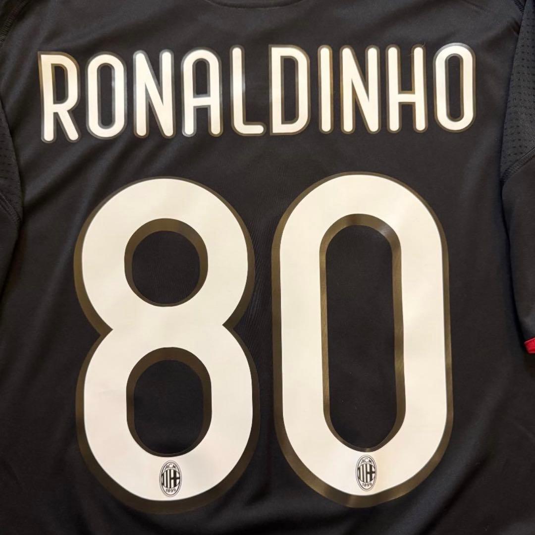 ロナウジーニョ 09/10 ACミラン ユニフォーム 3rd #80 ◎