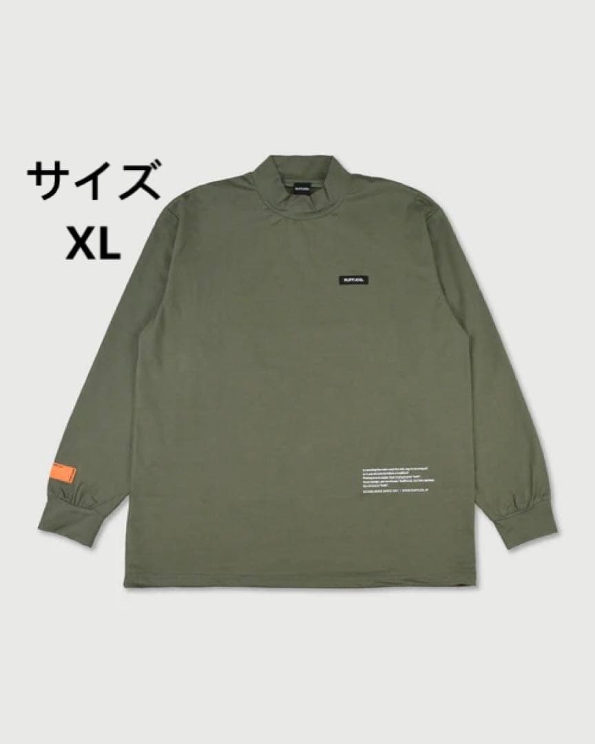 RUFFLOG MOCK NECK KHAKI ラフロッグ　サイズXL