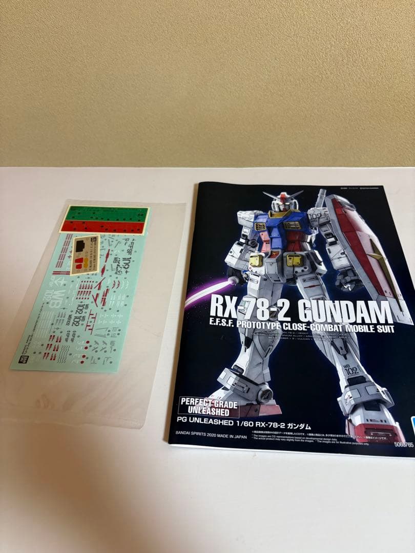 PG UNLEASHED 1/60 RX-78-2 ガンダム プラモデル　素組