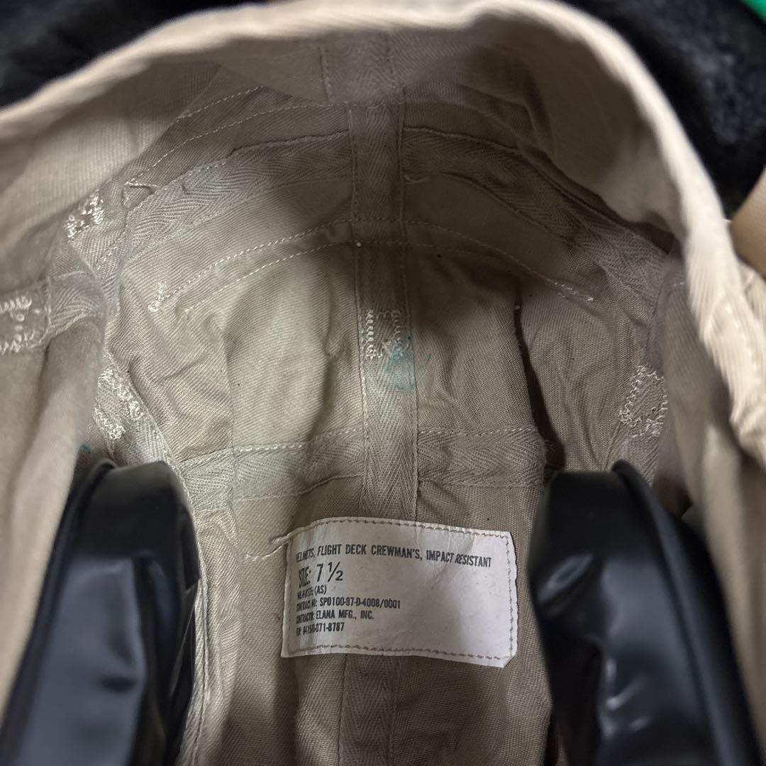 米軍実物　FLIGHT DECK CREWMAN'S HELMETSヘッドセット