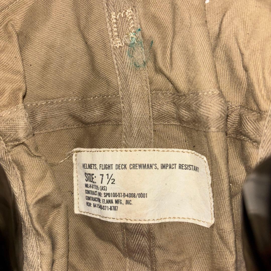 米軍実物　FLIGHT DECK CREWMAN'S HELMETSヘッドセット