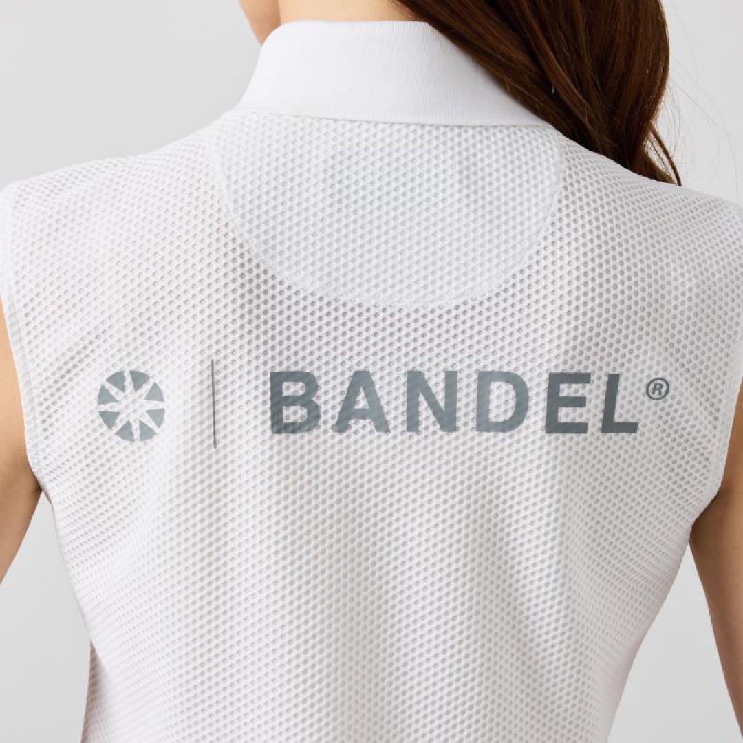 新品タグ付き◎Bandel メッシュポロワンピース ホワイト