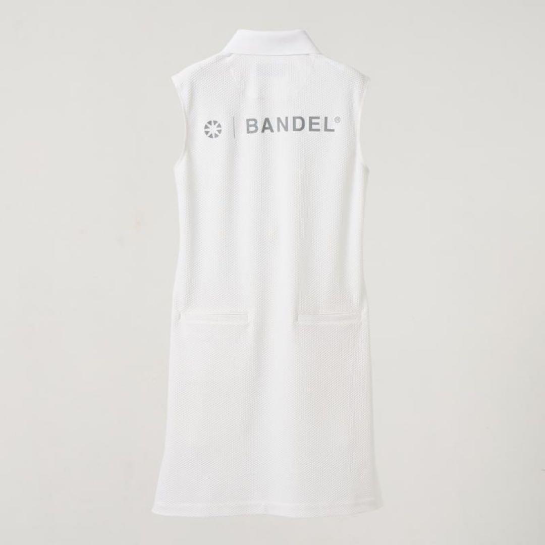 新品タグ付き◎Bandel メッシュポロワンピース ホワイト