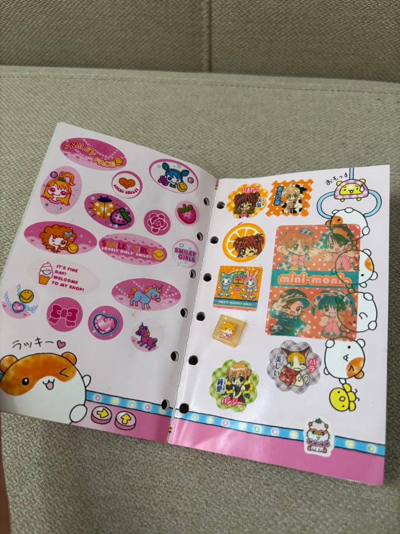 平成レトロ　シールブック　シール帳　ハムスター　当時品