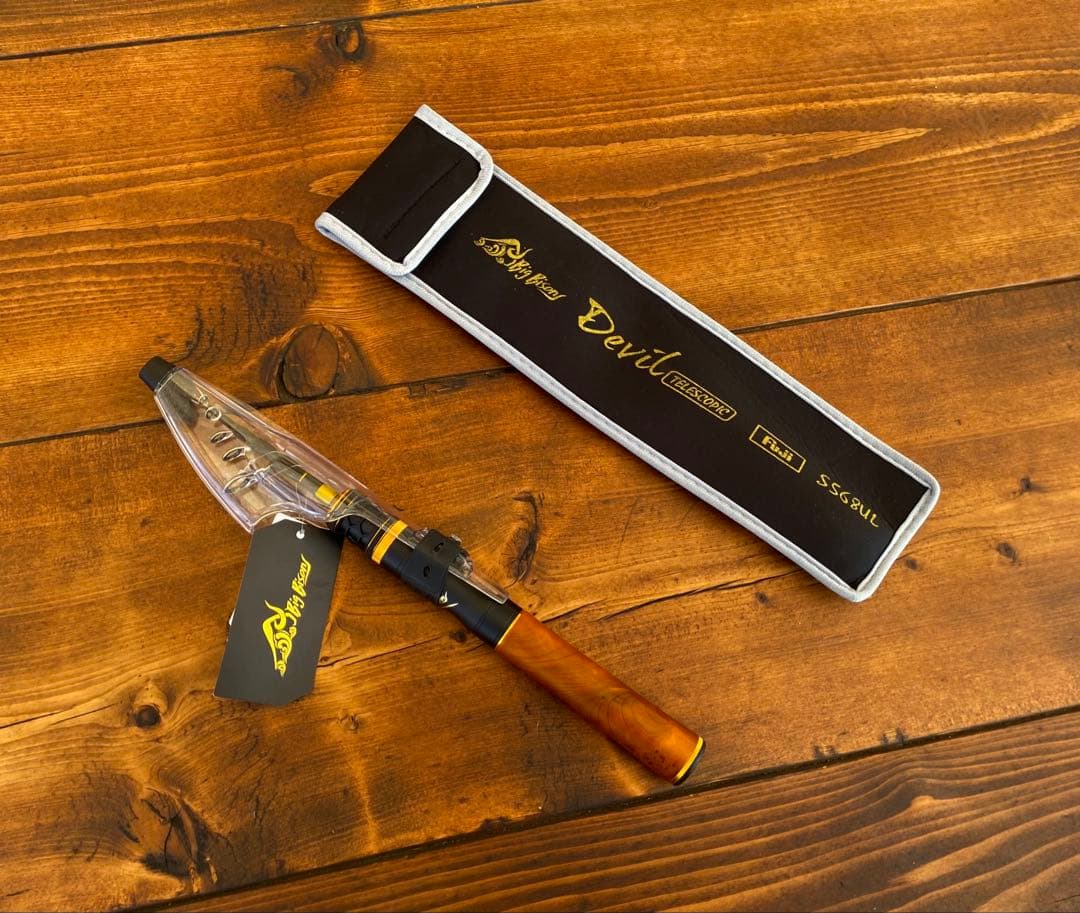 渓流セット　トラウトロッド　ウッドグリップ　5ft6inch スピニングロッド