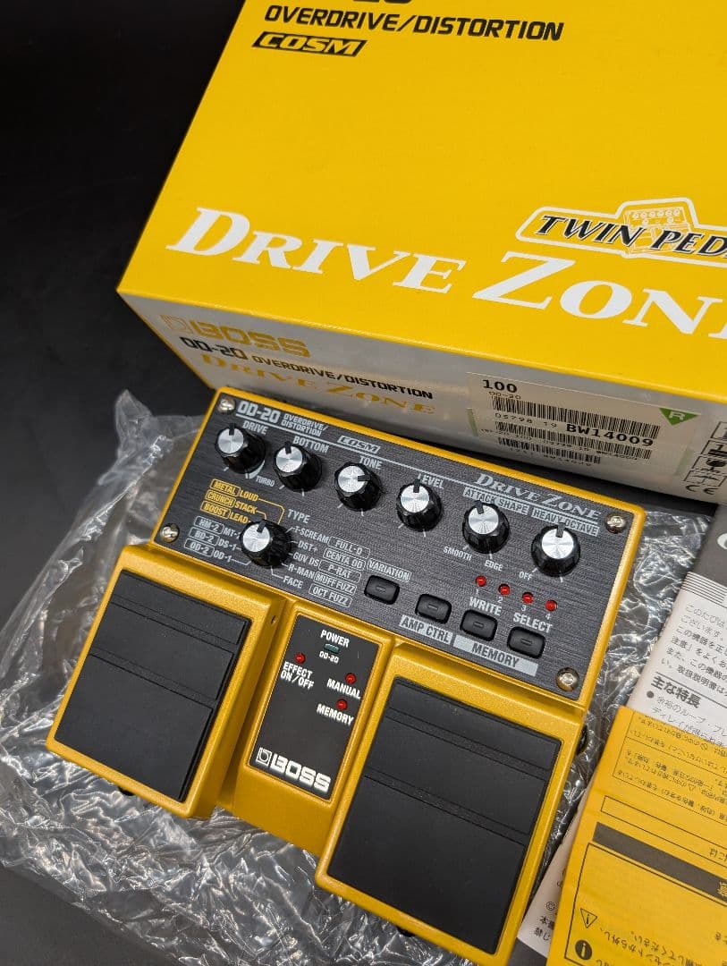 【動作確認済】BOSS OD-20 オーバードライブエフェクター