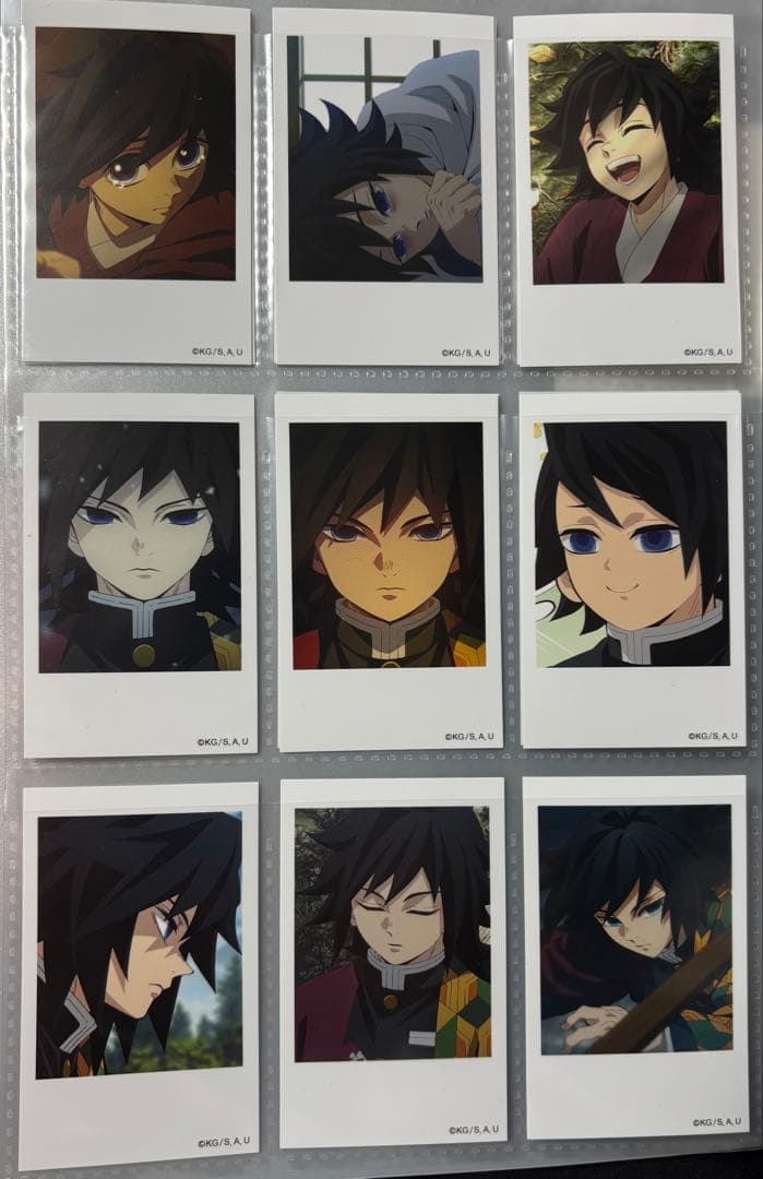 【新品】鬼滅の刃 冨岡義勇 チェキ風 ブロマイド　20種コンプリートセット