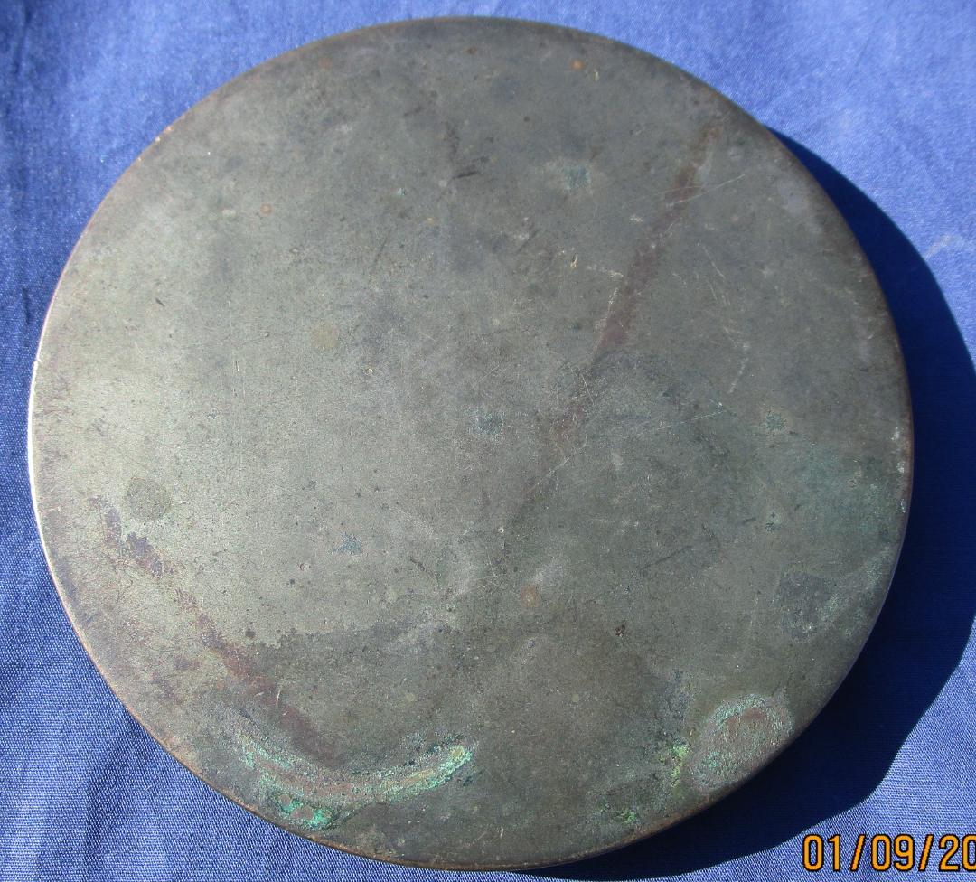 古鏡　円鏡　天下一　蓬莱さんの図柄　室町後期から江戸初期　時代の鏡　1枚