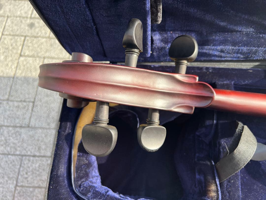 【弓・収納袋付き】エレクトリックチェロ サイレントチェロ 木製 梱包頼める便