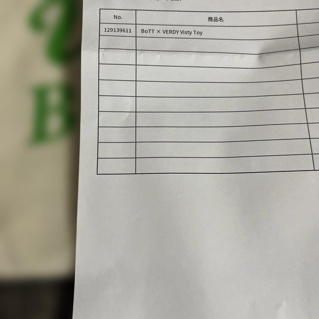 BoTT × VERDY Visty Toy human made