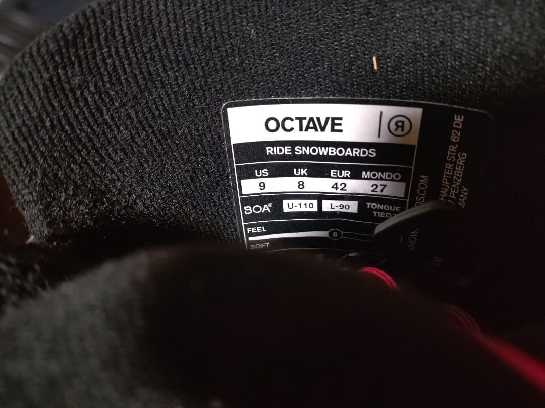 25/26年モデル　OCTAVE スノーボードブーツ
