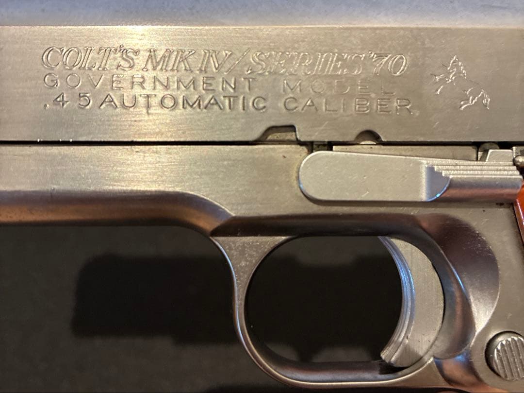 コ*ウ様 コルトガバメント ガスガン 木製グリップ ホルスター