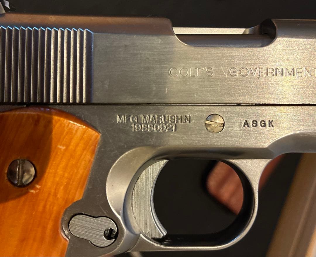 コ*ウ様 コルトガバメント ガスガン 木製グリップ ホルスター