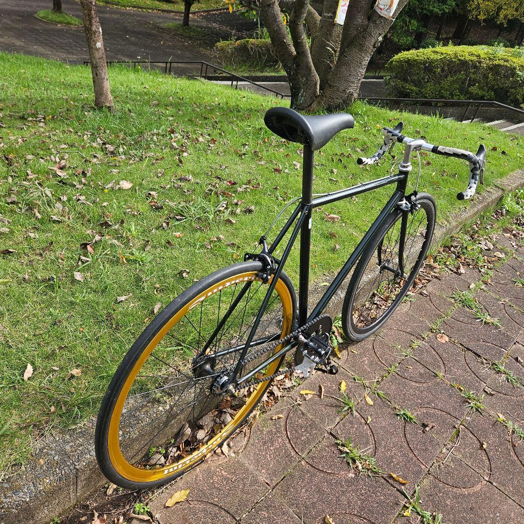 メーカー不明　ピストバイク　54　ラグフレーム　固定　シングル　競輪