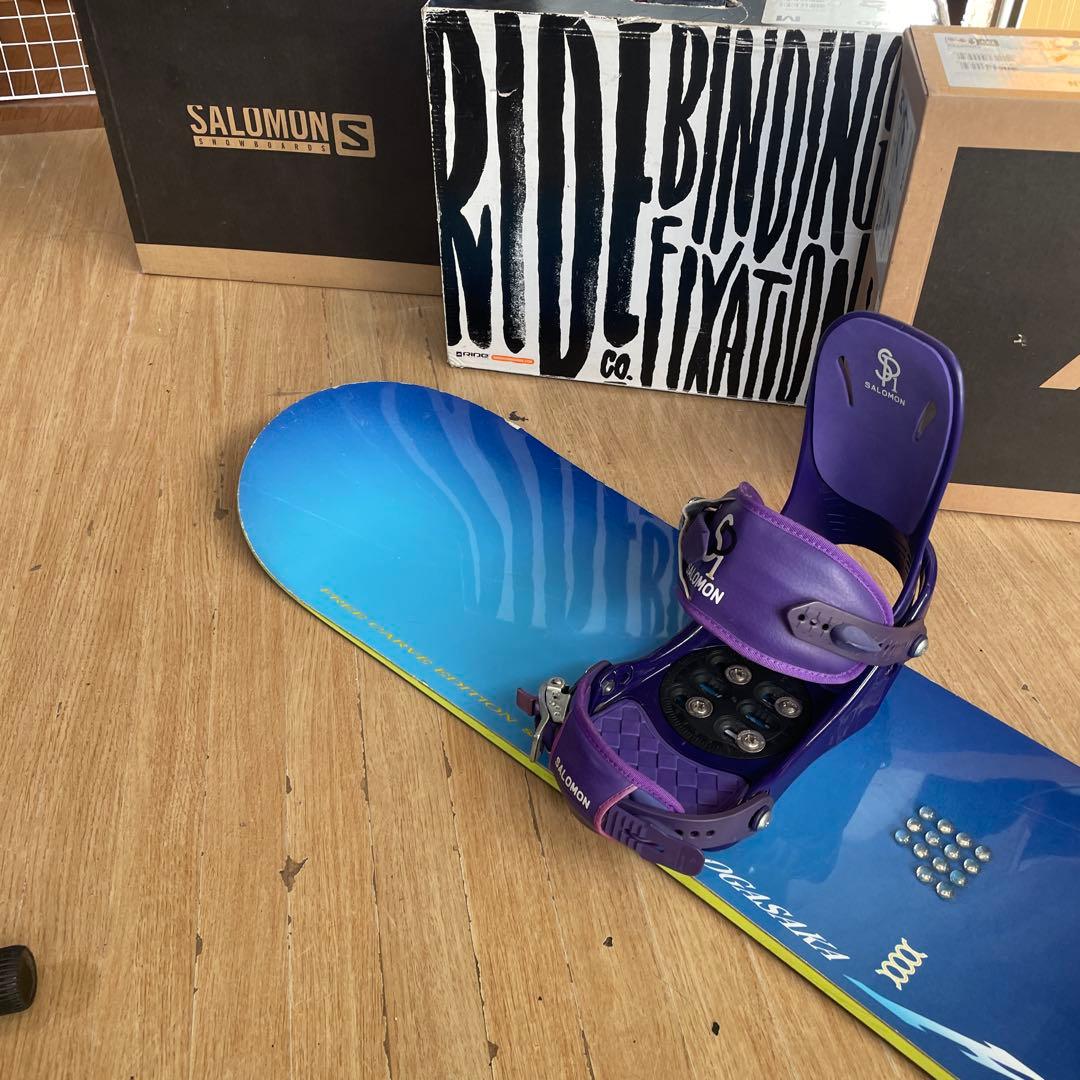 OGASAKA×SALOMON　バイン付き　スノーボードセット　FC　オガサカ