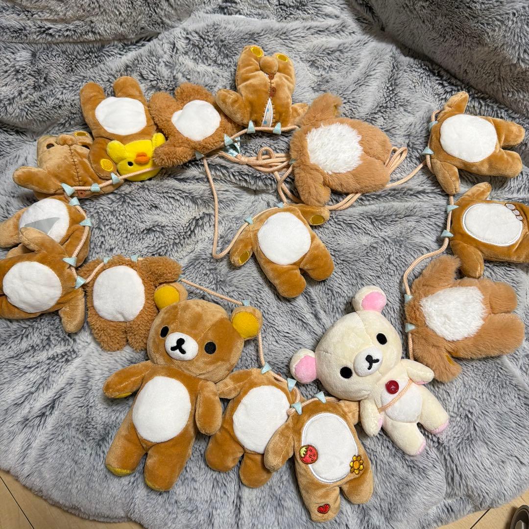 d*2様 リラックマ ぬいぐるみガーランド 「リラックマはきぐるみなんです」テー