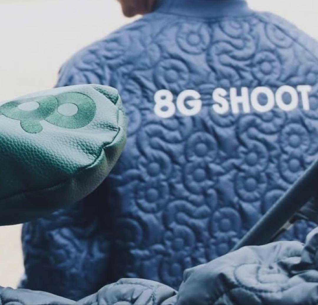 8gshoot golf. ネイビー キルティングジャケット