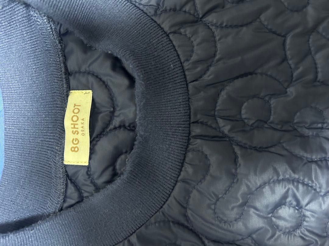 8gshoot golf. ネイビー キルティングジャケット