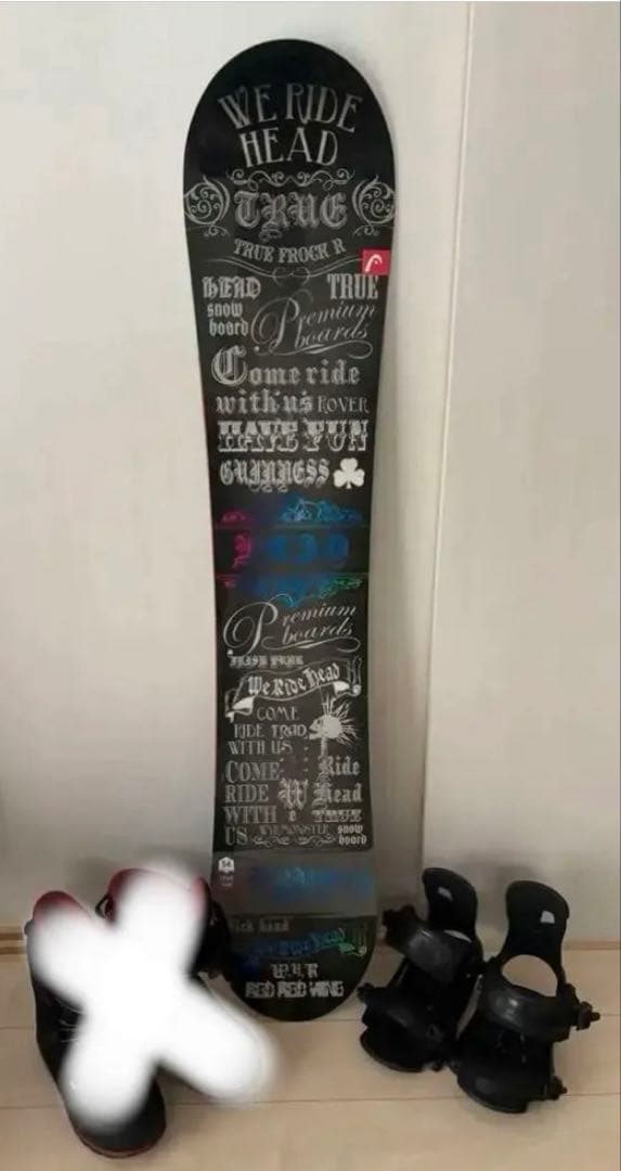 HEAD WE RIDE スノーボード ビンディング付き