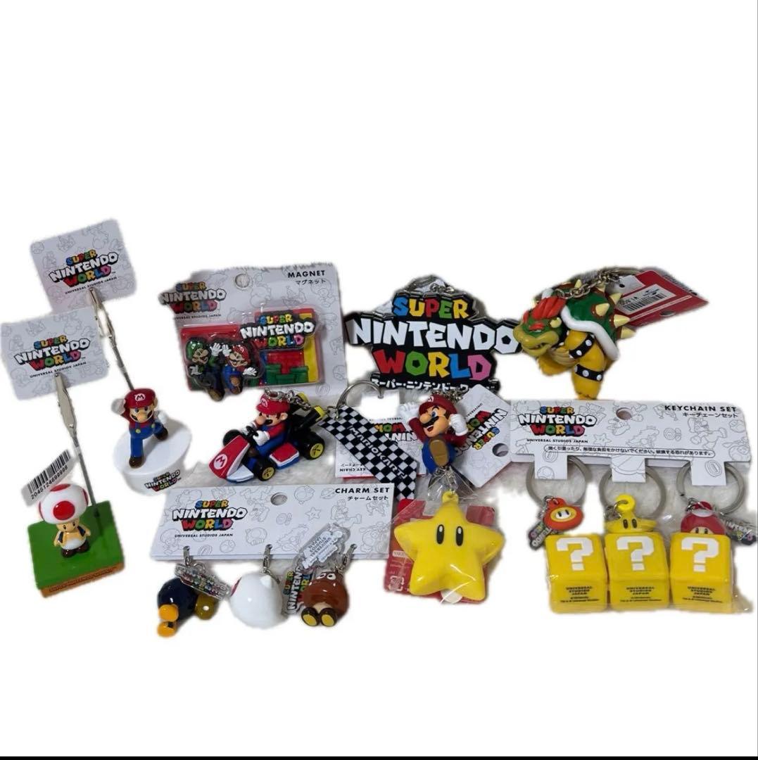USJスーパーマリオブラザーズグッズセット任天堂マリオキーホルダーバラ売り不可
