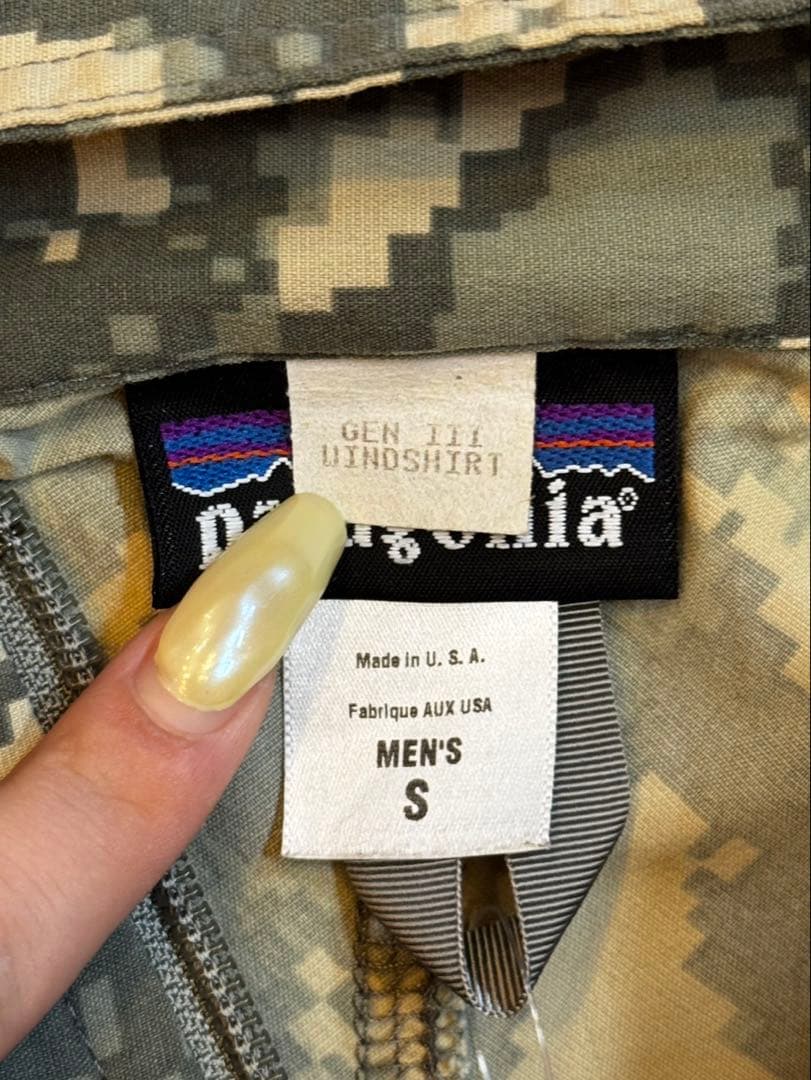 米軍実物品 Patagonia MARS wind shirts S