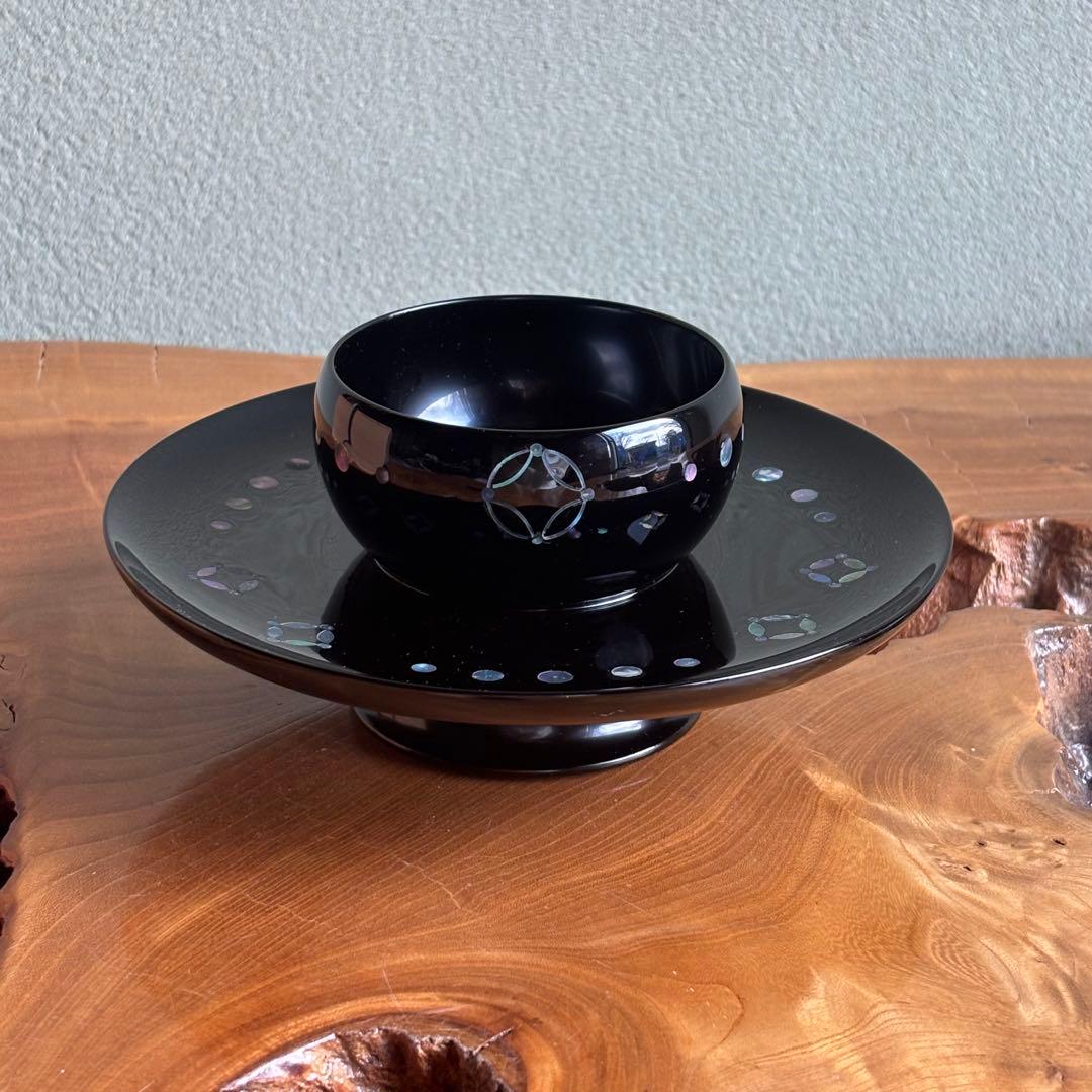 天目台 青貝七宝 淡々斎好写 鈴木光入 茶道具 共箱