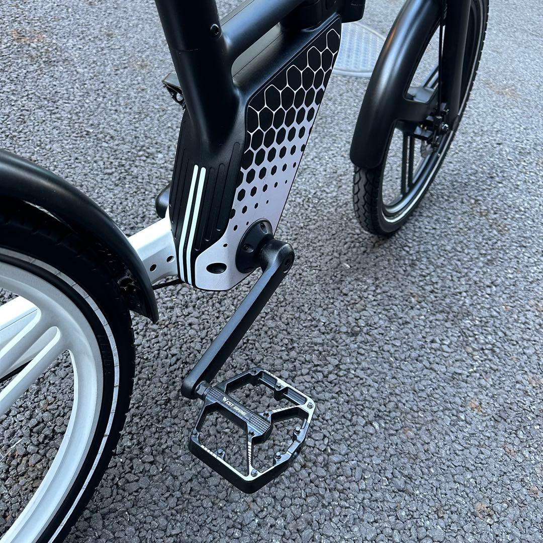 HONBIKE 電動アシスト自転車 前カゴ付走行142キロ