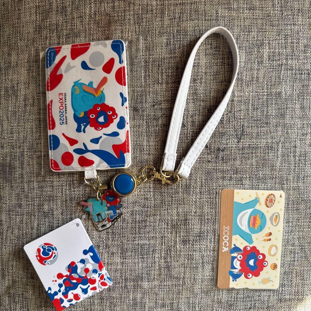 新品　未開封　万博限定ICOCA 合皮パスケースセット　クッピー様用