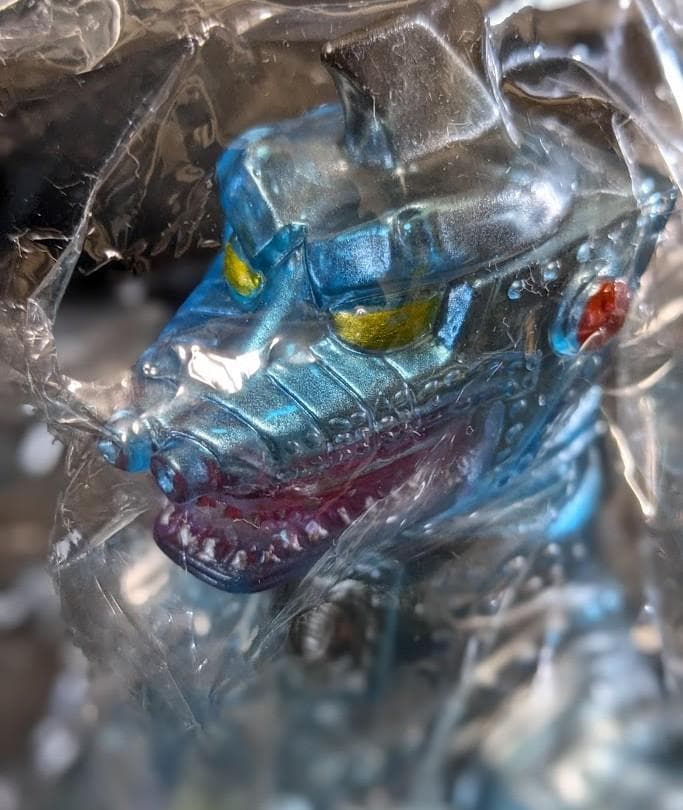 メカゴジラ「ゴジラ対メカゴジラ」（ブルマァク復刻）クリア成型ソフビフィギュア