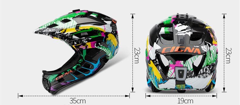 【超特価！】CIGNA PRO ストライダー フルフェイス ヘルメット 走行撮影