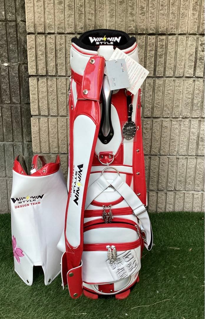 訳ありウィンウィンスタイル日本一キャディバッグ タグ付き未使用品
