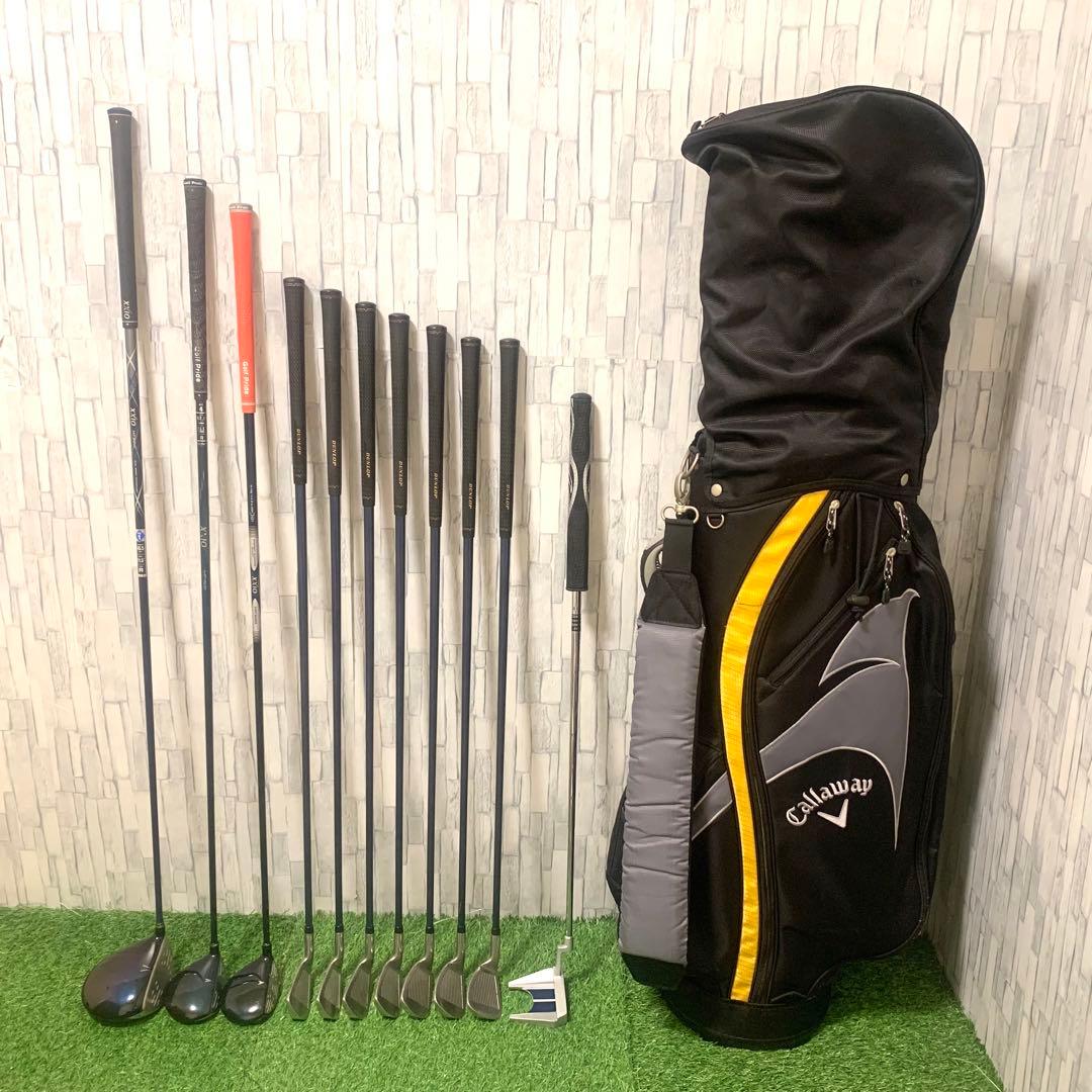 良品 キャロウェイ人気バッグ付 XXIO8 メンズゴルフセット11本 R,R2