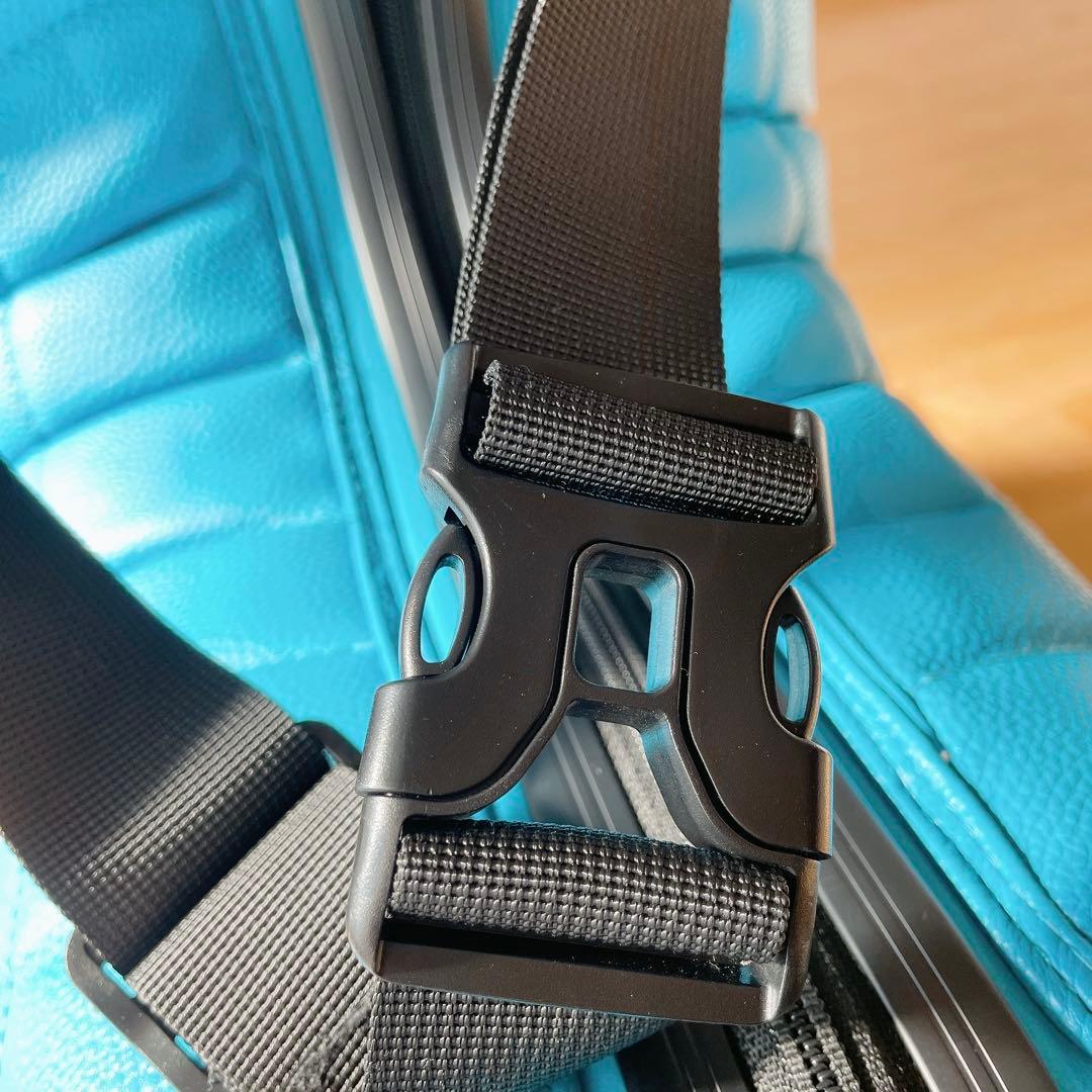 美品✨️ NORICCO 子どもが乗れるキャリーケース プレミアムシート 旅行 青