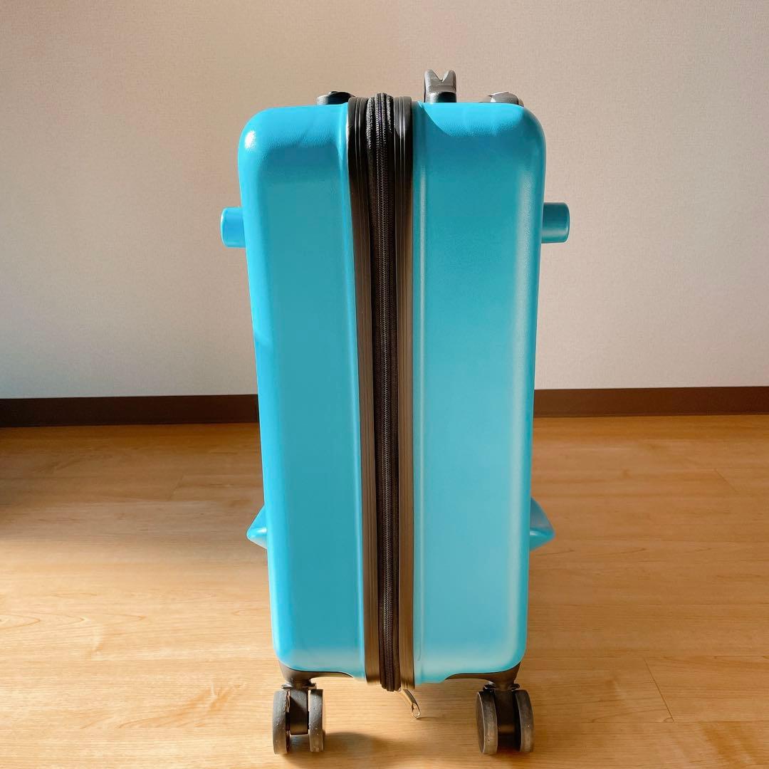 美品✨️ NORICCO 子どもが乗れるキャリーケース プレミアムシート 旅行 青